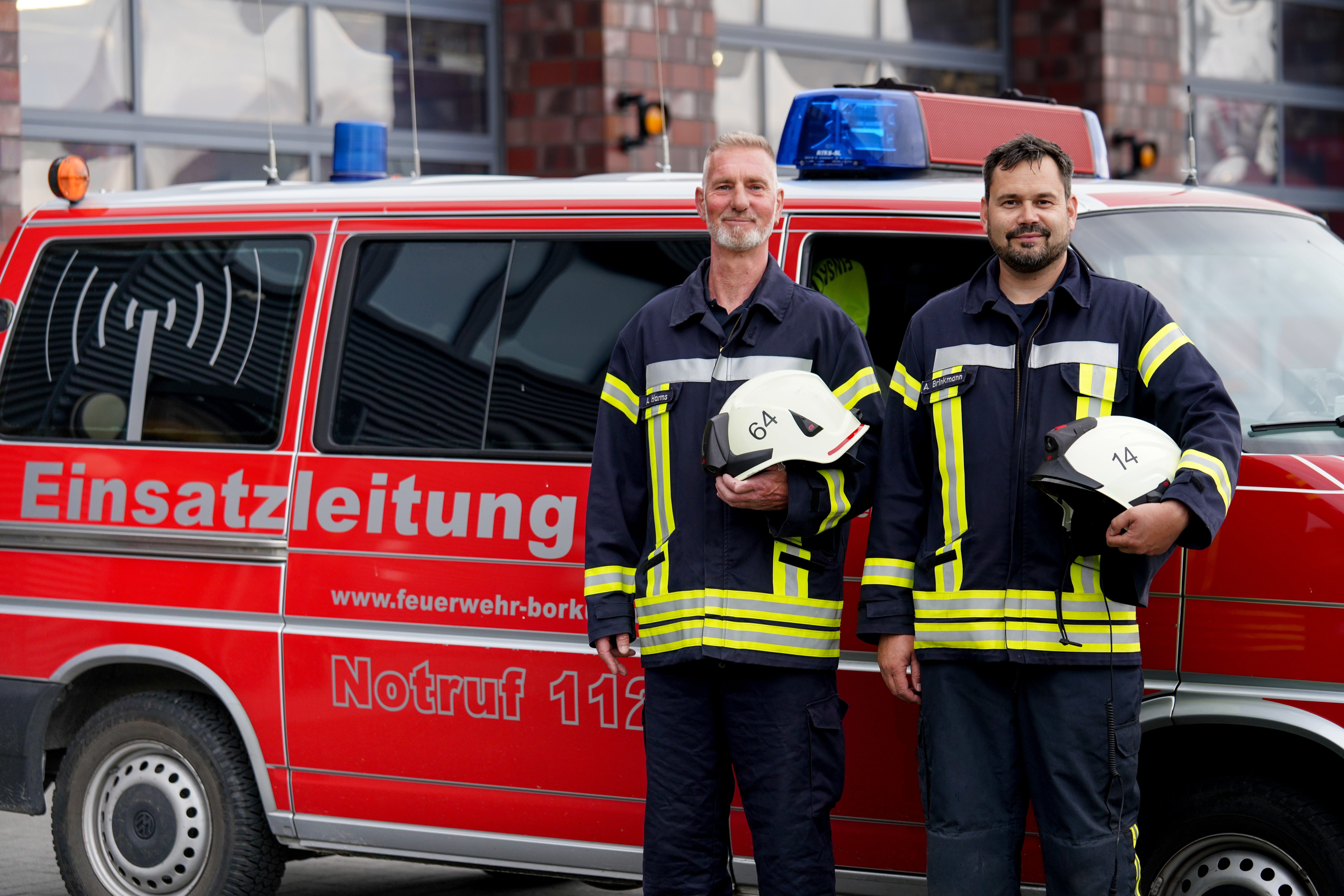 Stadtbrandmeister Aike Brinkmann                    stellv. Stadtbrandmeister Andreas Harms